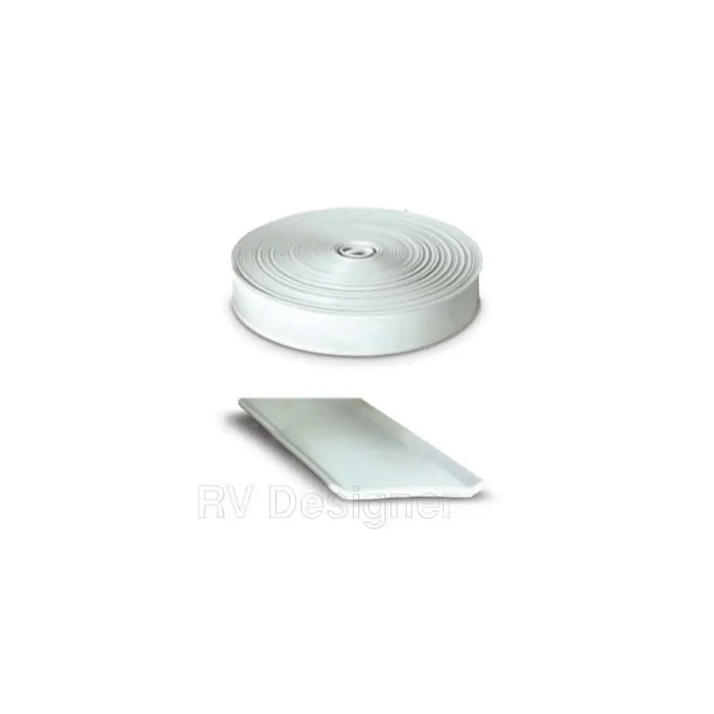 3/4" X 25' Vinyl Insert Trim - White - RVDE330